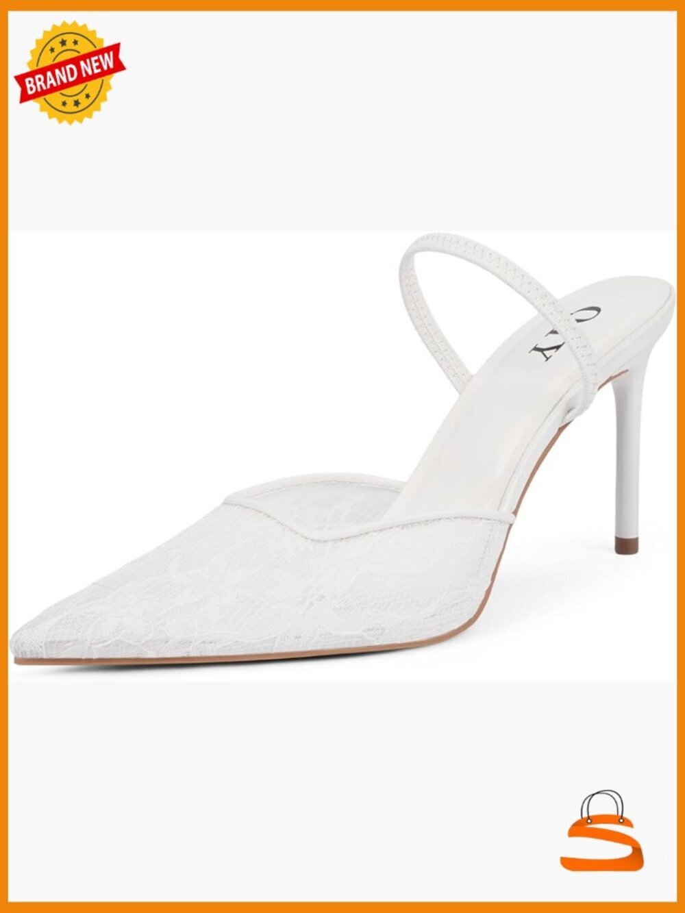 Pointed Toe Stiletto Heeled Mules - Dress Pumps